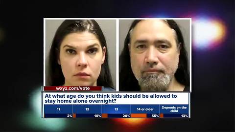Texas couple accused of leaving 11-year-old daughter home alone while attending concert in Detroit