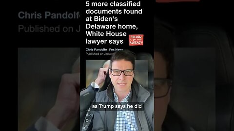 More Classified Docs Found at Biden Delaware Home!