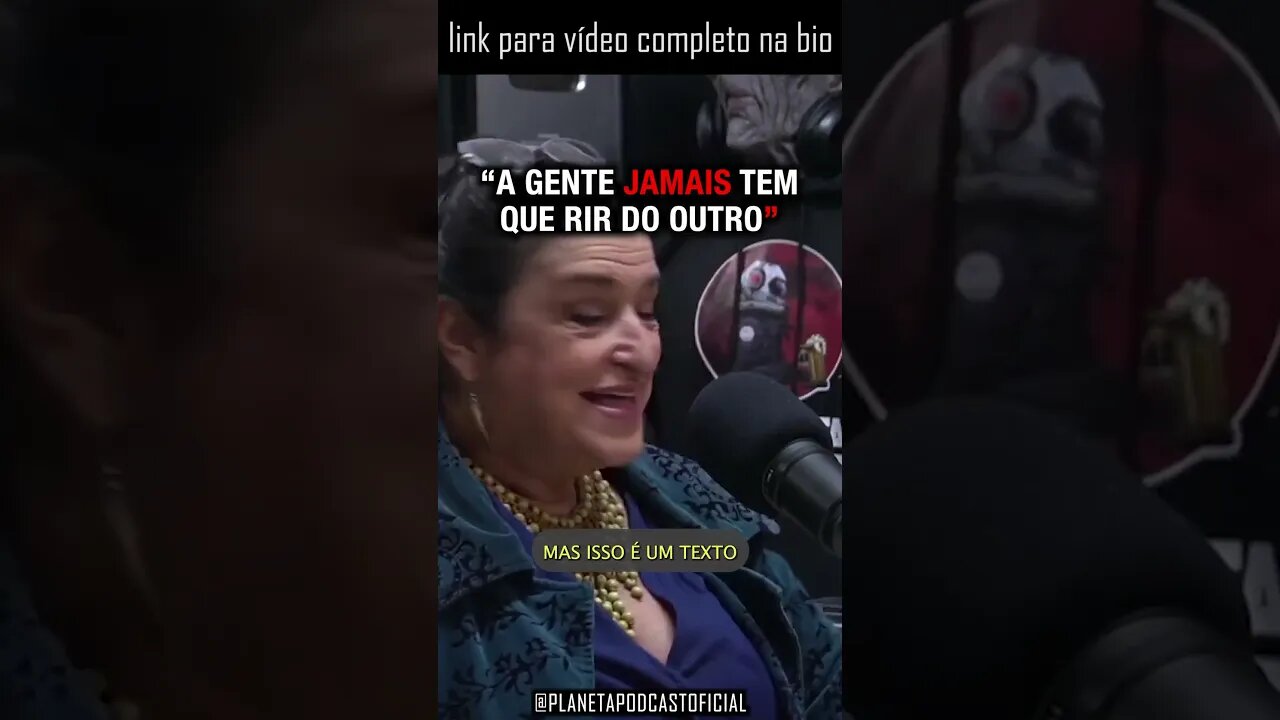 “A GENTE PODE RIR DA GENTE MESMO” com Grace Gianoukas | Planeta Podcast #shorts