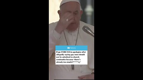 Is the Pope finally cracking? He seemed to break free from his spell and condemn LGBT “Fluckery”.