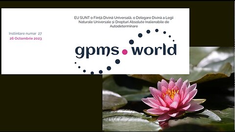 Gpms.world Instiintare 26 Octombrie 2023