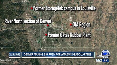 Denver narrowing down location for Amazon