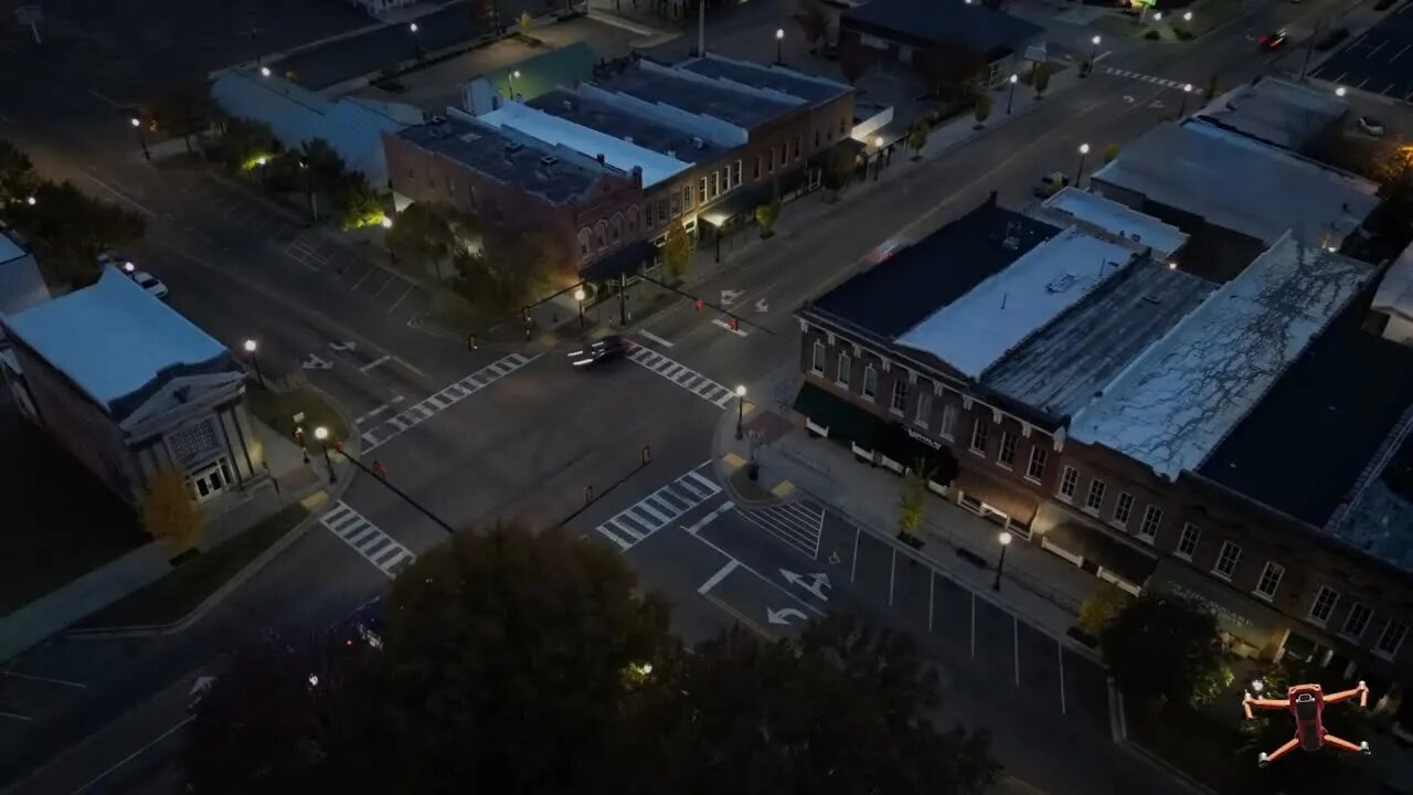 Friday Night Traffic on the Square in Bolivar, TN