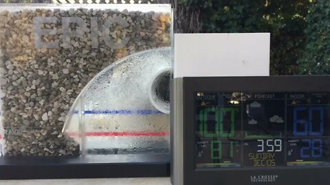 Humidity Harvesting: Proof of Concept Time Lapse