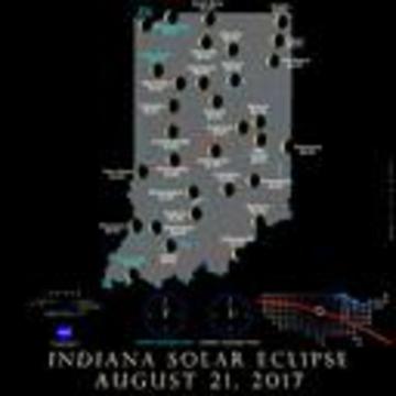 Map shows how much of the eclipse each Indiana city will see