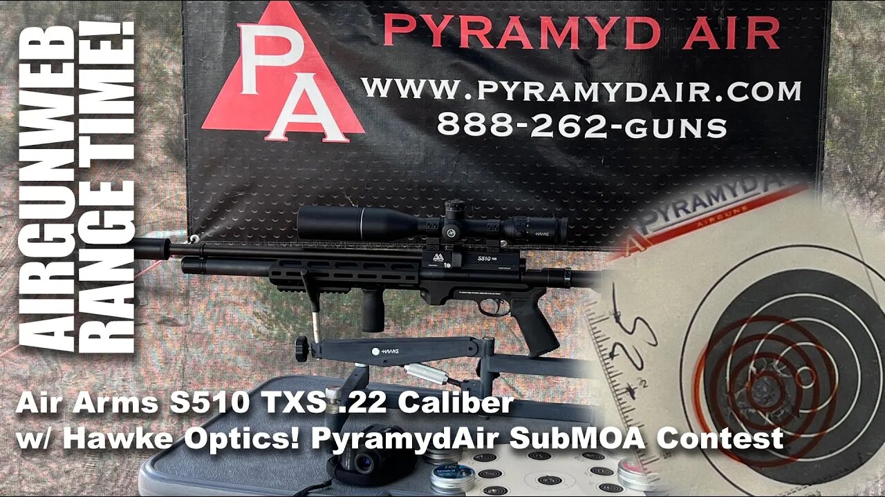 AIRGUN RANGE TIME - Air Arms S510 TXS Shooting SUB MOA Pyramyd Air’s SUBMOA Contest