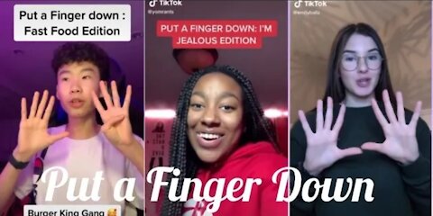 Put a finger down challenge compilation! | TikTok