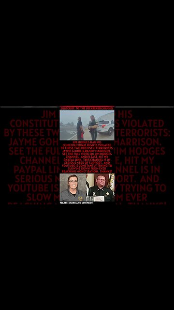 JIM HODGES RIGHTS VIOLATED BY DOMESTIC TERRORISTS
