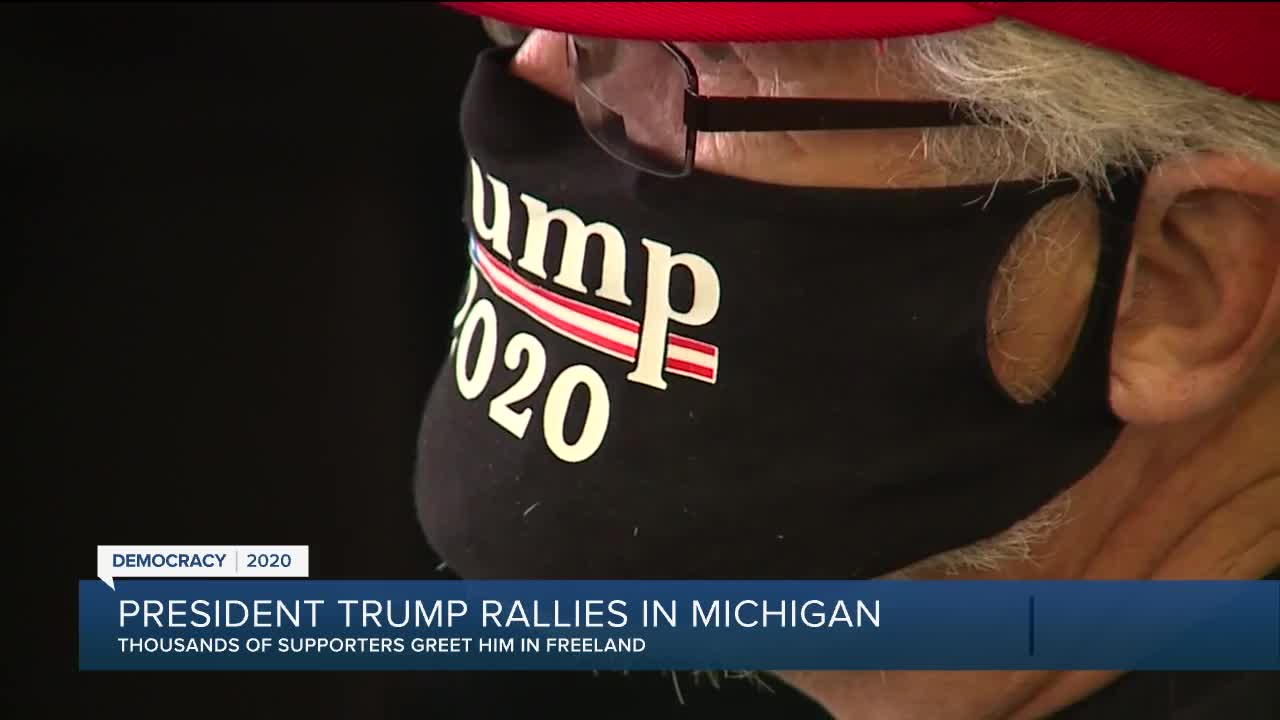 President Trump rallies in Michigan