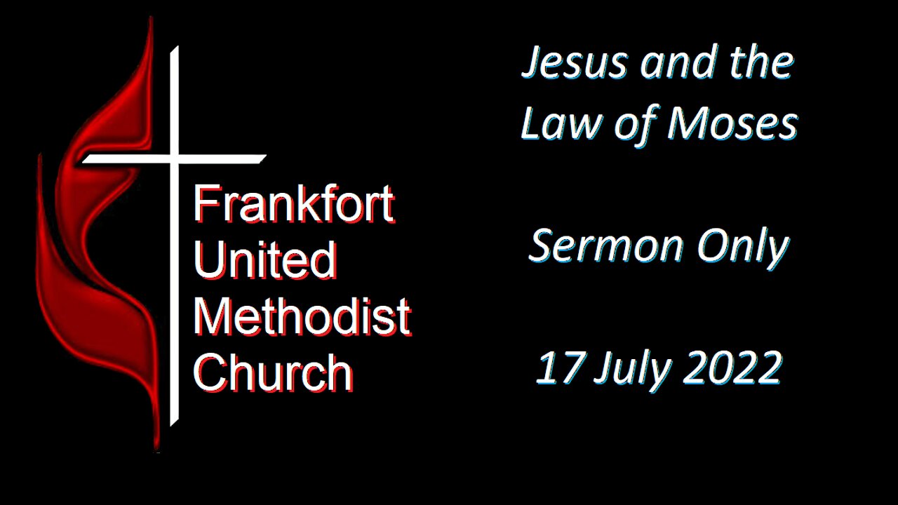 Jesus and the Law of Moses