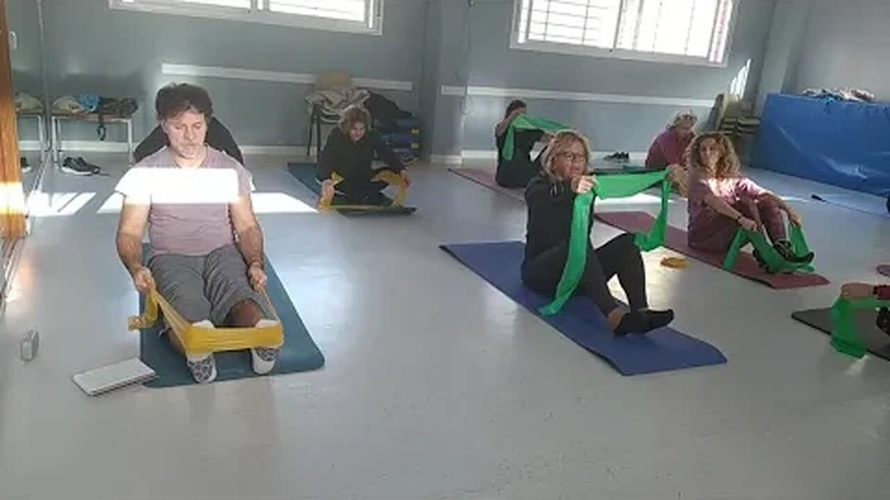 Pilates Unidad, clase completa banda elástica