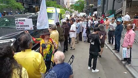 The Exemption from Congestion Pricing Rally Outside @GovKathyHochul Office 6/21/23 hosted by @NYTWA.