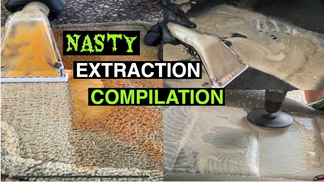 Insane Satisfying Car Interior Extraction Compilation | Deep Cleaning Carpets / Seats