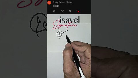 iSAVEL SIGNATURE | COMMENT YOUR NAME