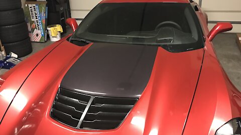 Corvette Hood Vinyl Replacement ***KNIFELESS TAPE DEMO***