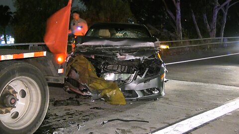 Driver Runs After Hitting a Semi