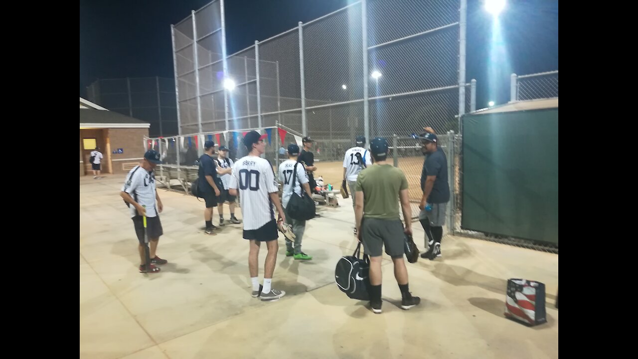 Slowpitch Softball Opening Day with Cage Crew