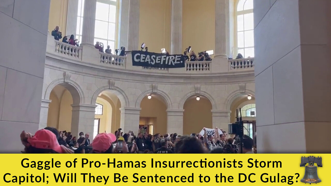 Gaggle of Pro-Hamas Insurrectionists Storm Capitol; Will They Be Sentenced to the DC Gulag?