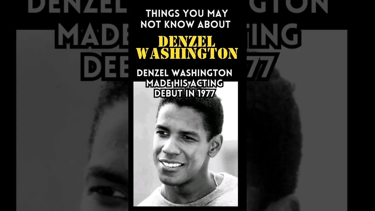 Famous Facts: Dezel Washington, Hollywood Legend. #famous #fyp #moviestar