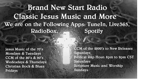 Brand New Start Radio: Weekly Programing