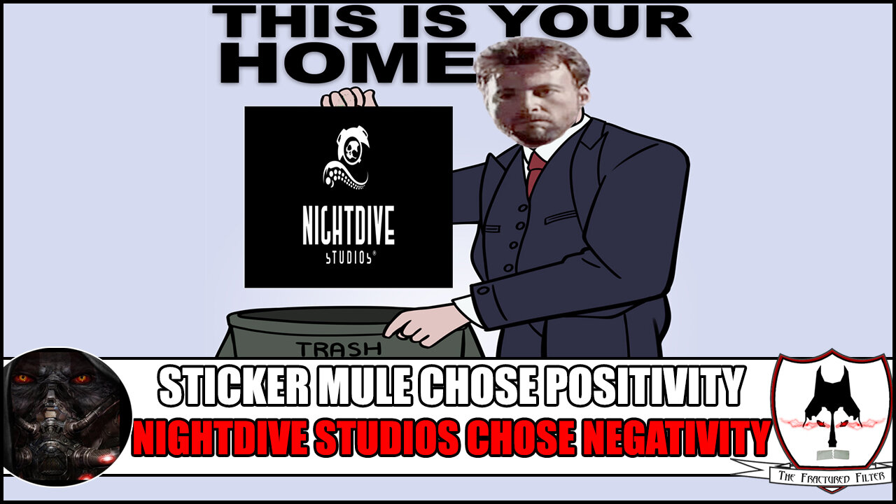 Nightdive Studio's Head Virtue Signals Against Positive Message From Sticker Mule!