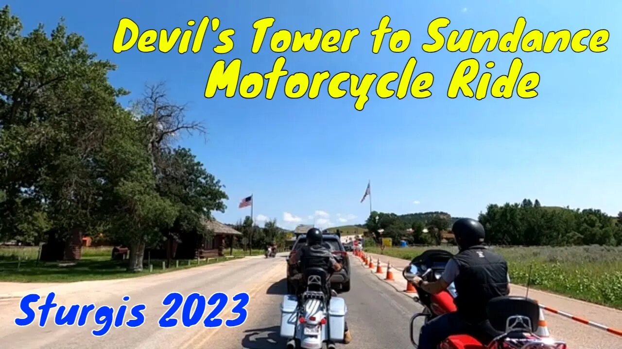 Devil's Tower to Sundance Motorcycle Ride during the Sturgis Motorcycle Rally