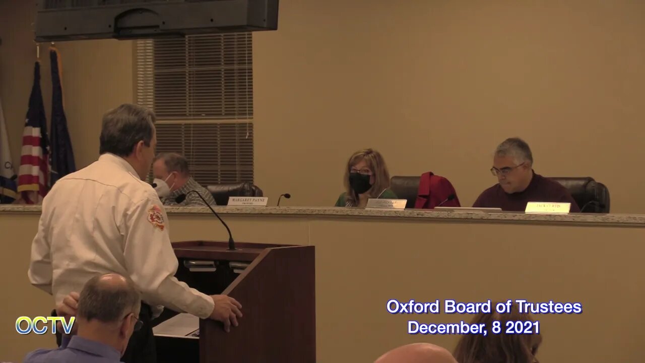 Oxford Board of Trustees Meeting 12 8 21
