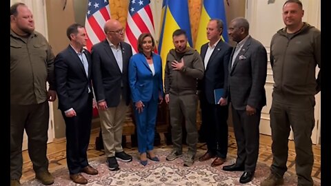 Zelenski recibió a la presidenta del Congreso estadounidense, Nancy Pelosi