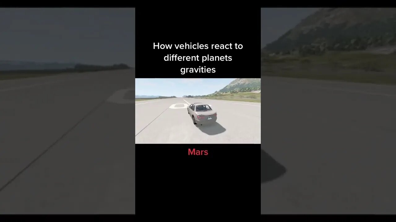 BeamNG DRIVE / gravity and speed