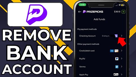 HOW TO REMOVE BANK ACCOUNT FROM PRIZEPICKS