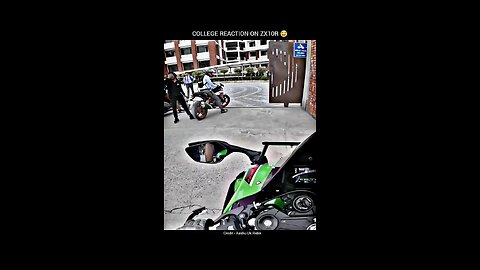 college reaction on zx10r 🔥💥