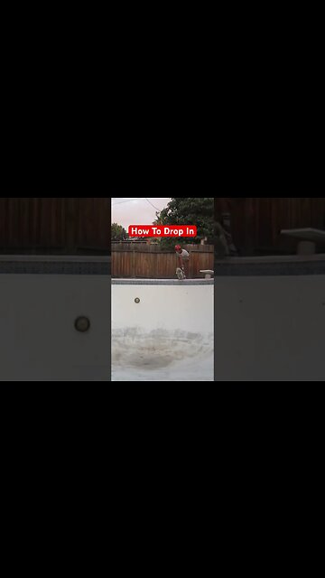 How To Drop In A Backyard Pool #tobyburger #howtodropin