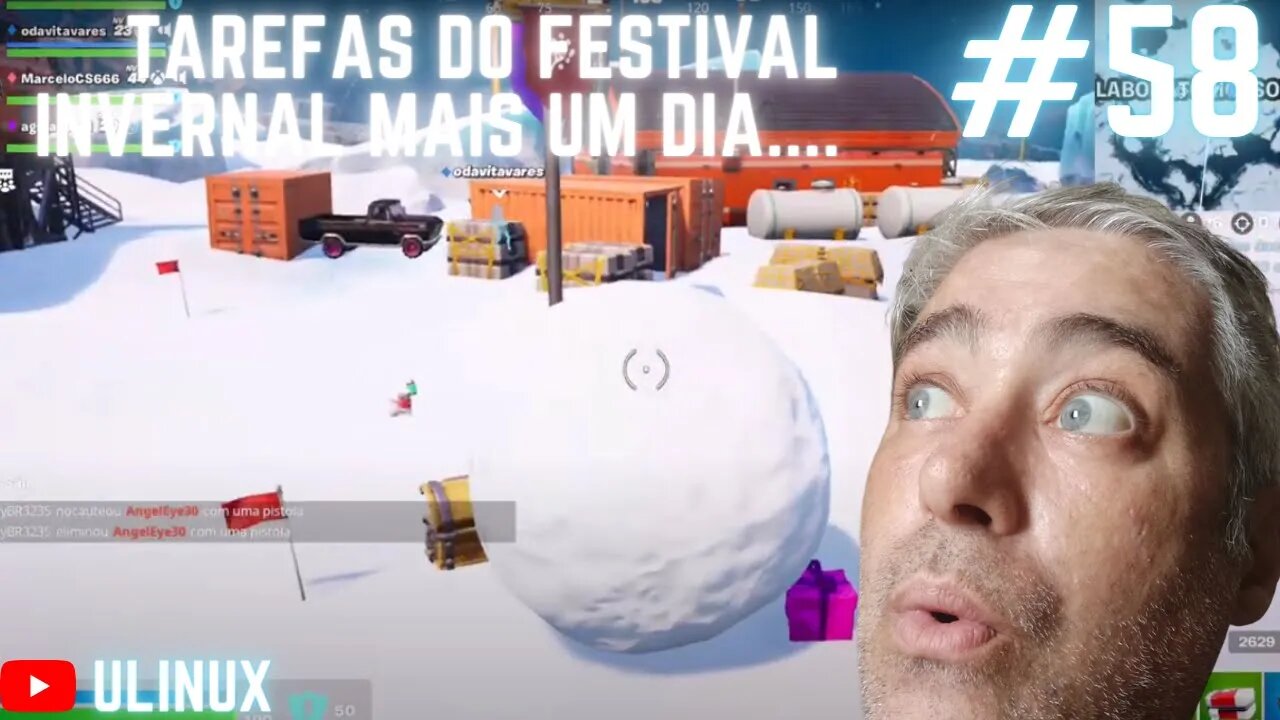 Fortnite ... Tarefas do festival invernal mais um dia....