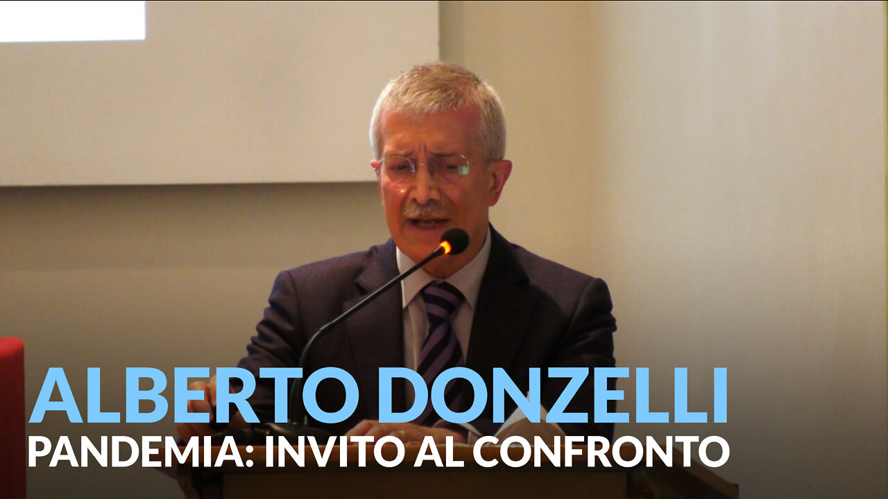 ALBERTO DONZELLI - Pandemia: Invito al confronto