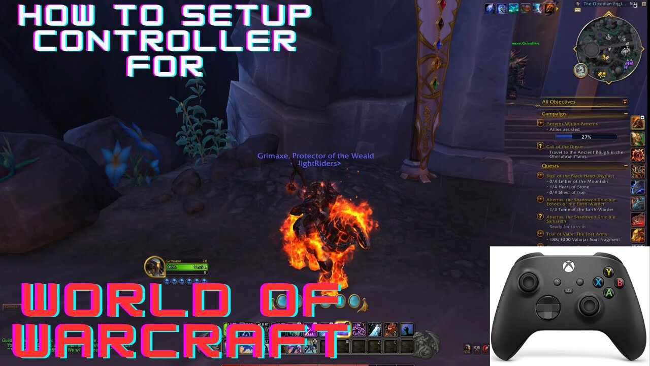 How to setup controller on World Of Warcraft