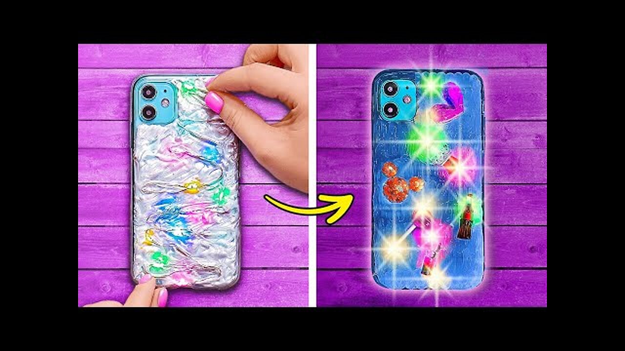 HOW TO DECORATE YOUR PHONE CASE 📱 Cute DIY Phone Cases 🎨