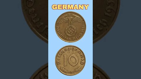 Germany 10 reichspfennig 1938.#shorts #coinnotesz