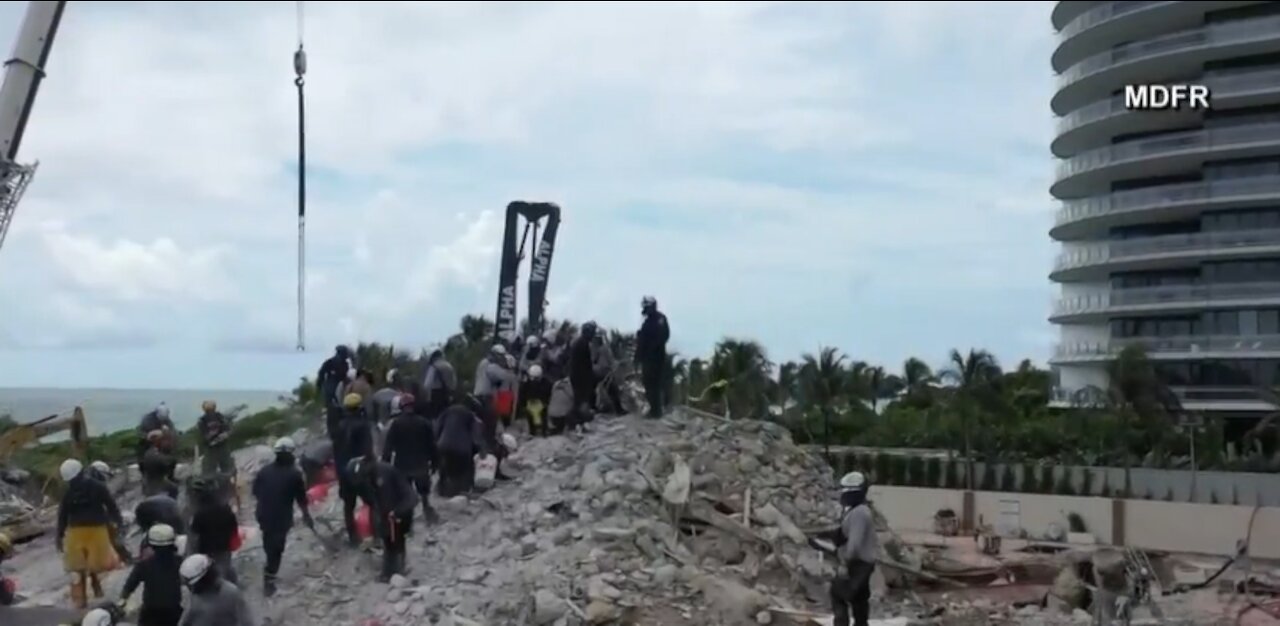 Search and rescue teams battling the odds to find survivors after Surfside condo building collapse