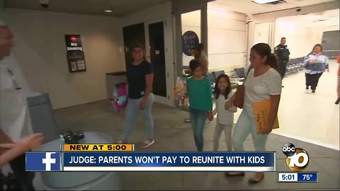 Migrant parents won't pay to be reunited with kids