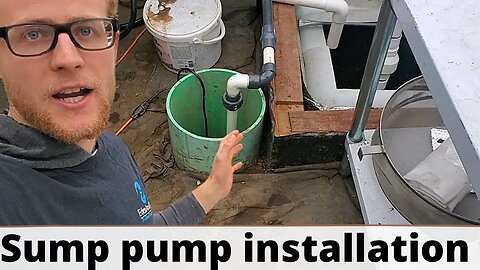 Hooking up a sump pump