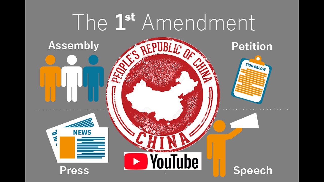 YouTube Censors Comments FOR Chinese Communist Government The Cold War Against USA + 1st Amendment