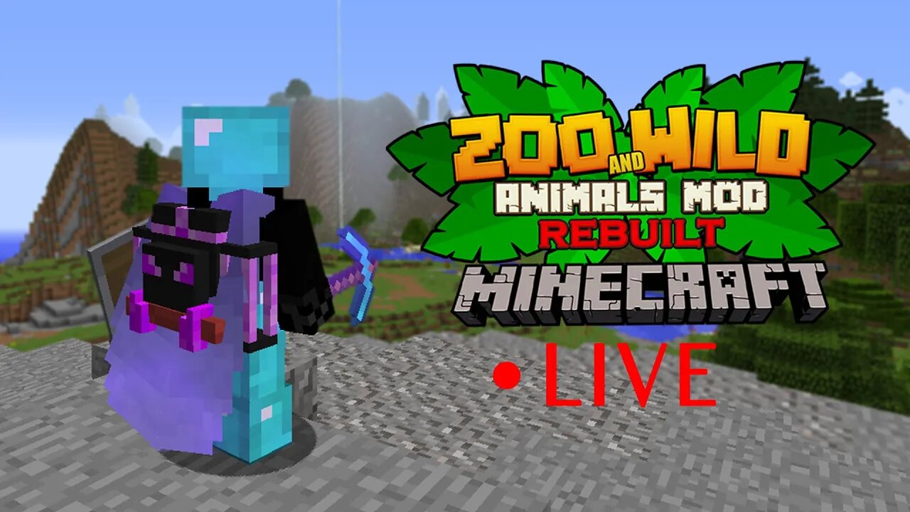 Minecraft: Zoo and Wild Animal (ZAWA) Mod - LIVESTREAM #10 - SERIOUS PATHING AND DETAILING