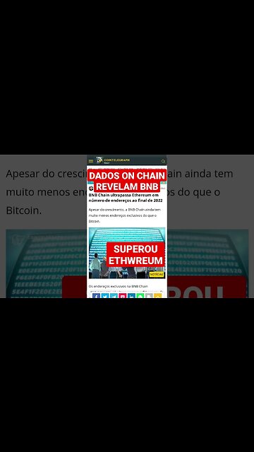 😱 BNB SUPERANDO A ETHEREUM E ISSO MESMO
