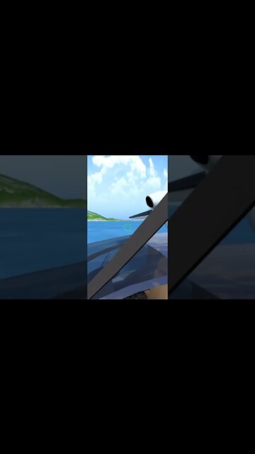 Catching a Plane in the middle of the water | Turboprop Flight Simulator #shorts