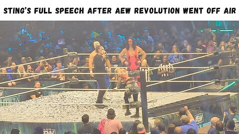Sting's Full Speech After AEW Revolution Went Off Air