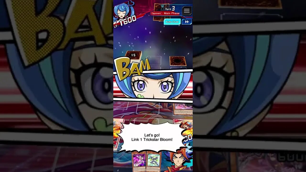 Yu-Gi-Oh! Duel Links - Link 1 Trickstar Bloom x Blue Angel Voice Line (Card Dialogue)