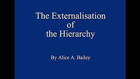 20220802 THE EXTERNALIZATION OF THE HIERARCHY (MINISTER DEREK HALLETT)