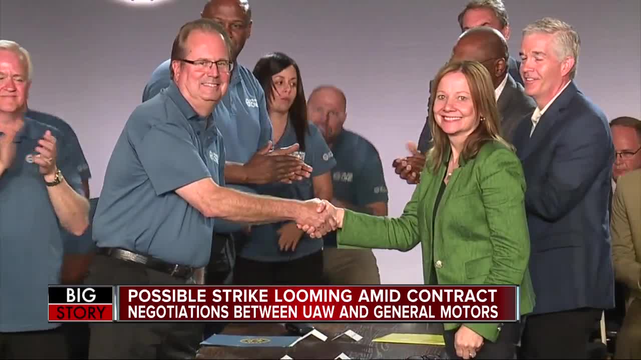 Possible strike looming amid contract negotiations between UAW and General Motors