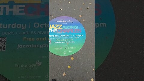 Jazz along the Charles Saturday October 7th 2 to 4 p.m.