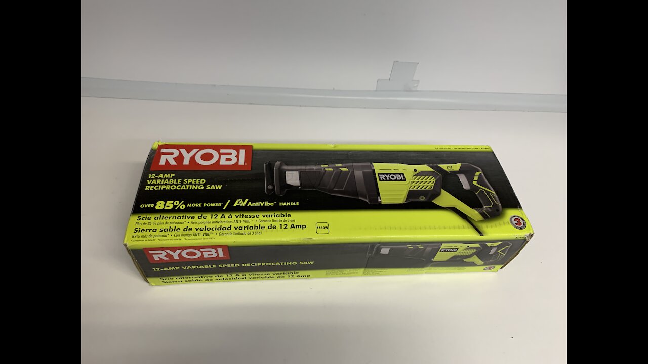 RYOBI 12 Amp Electric Corded Plug in Reciprocating Saw ALL Wood Metal Cutting Bi-Metal Saw Blade